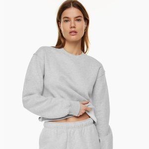 TNA fleece perfect cropped crew
